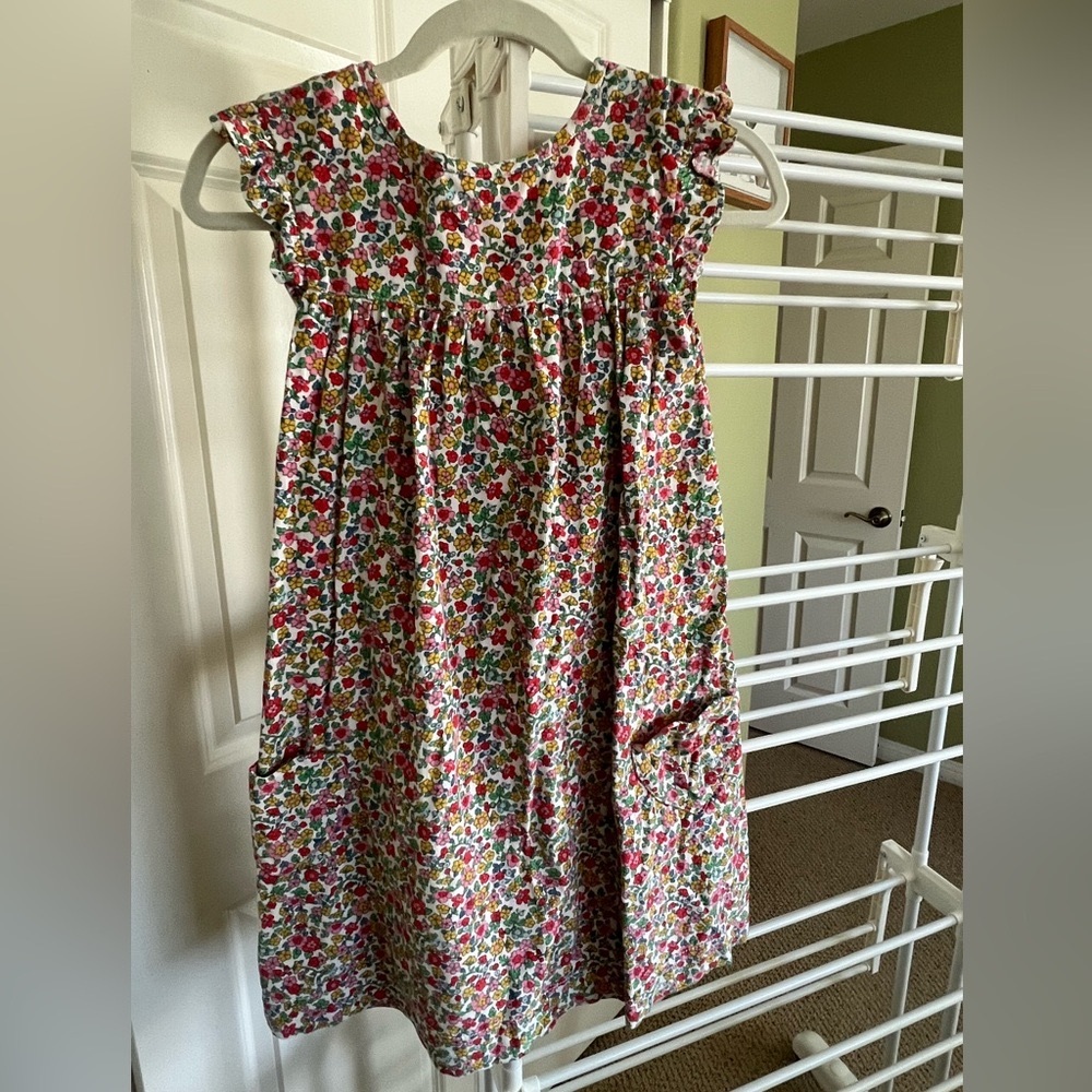 Mini Boden Pink Floral Dress - Picture 2 of 3